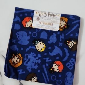 Harry Potter Themed Blue Fabric